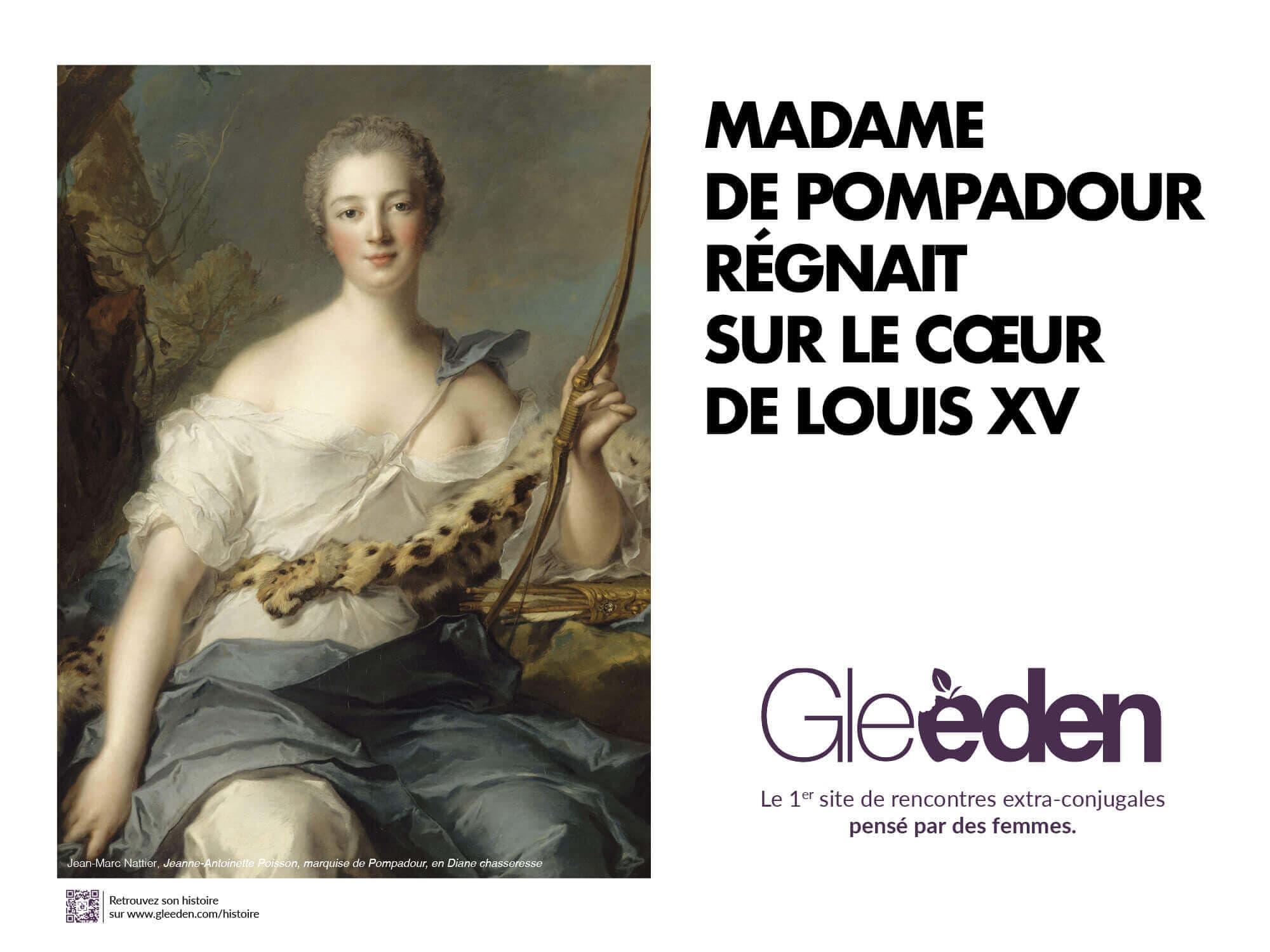 Campagne d'affichage Gleeden & Pompadour